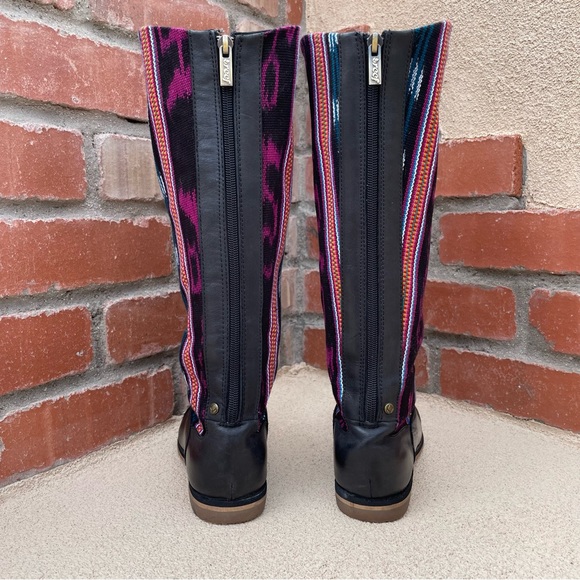 Reef 💦 Tall Black Leather/Canvas Boots Sz 6 - Picture 7 of 15